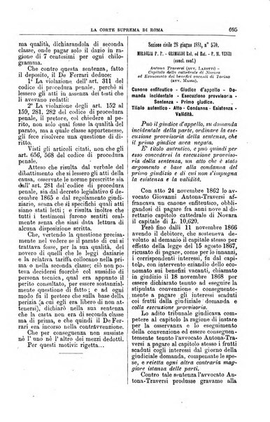 La Corte suprema di Roma raccolta periodica delle sentenze della Corte di cassazione di Roma