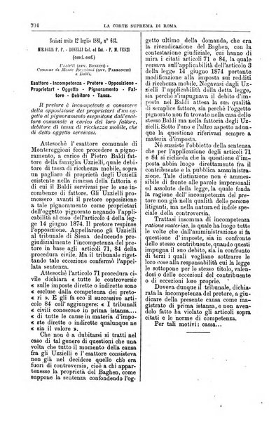 La Corte suprema di Roma raccolta periodica delle sentenze della Corte di cassazione di Roma