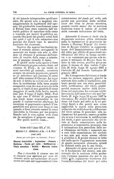 La Corte suprema di Roma raccolta periodica delle sentenze della Corte di cassazione di Roma