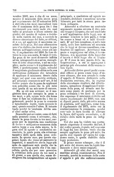 La Corte suprema di Roma raccolta periodica delle sentenze della Corte di cassazione di Roma