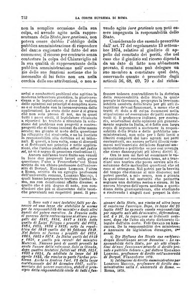 La Corte suprema di Roma raccolta periodica delle sentenze della Corte di cassazione di Roma