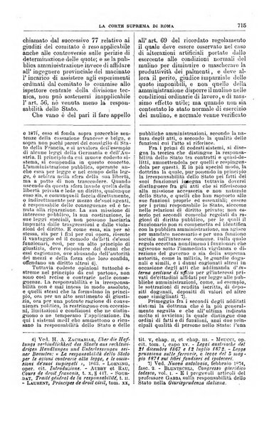 La Corte suprema di Roma raccolta periodica delle sentenze della Corte di cassazione di Roma