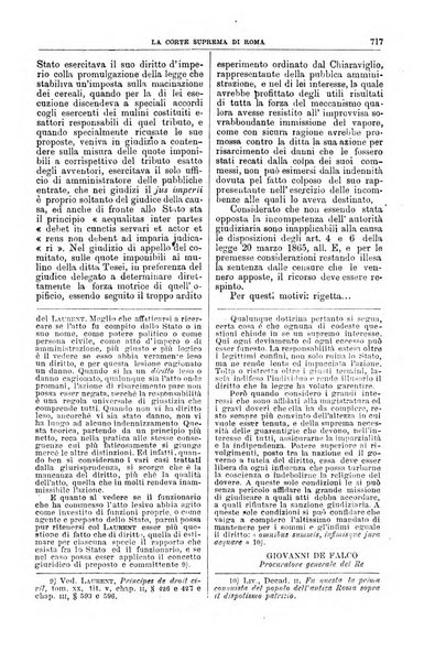 La Corte suprema di Roma raccolta periodica delle sentenze della Corte di cassazione di Roma