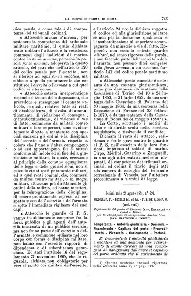 La Corte suprema di Roma raccolta periodica delle sentenze della Corte di cassazione di Roma