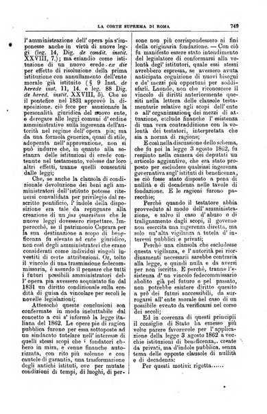 La Corte suprema di Roma raccolta periodica delle sentenze della Corte di cassazione di Roma