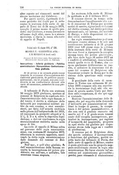 La Corte suprema di Roma raccolta periodica delle sentenze della Corte di cassazione di Roma