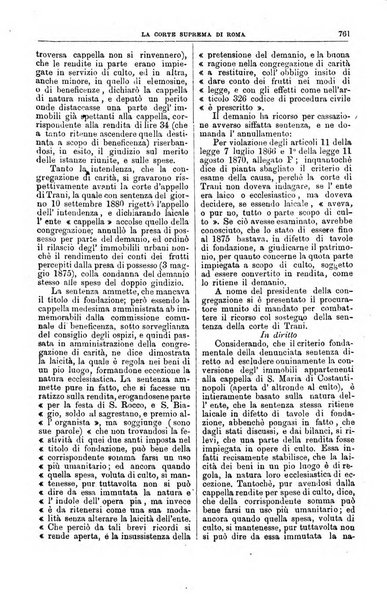 La Corte suprema di Roma raccolta periodica delle sentenze della Corte di cassazione di Roma