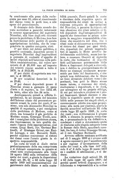 La Corte suprema di Roma raccolta periodica delle sentenze della Corte di cassazione di Roma