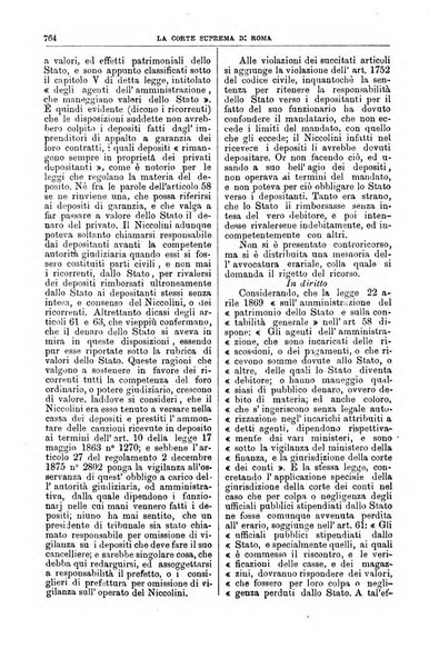 La Corte suprema di Roma raccolta periodica delle sentenze della Corte di cassazione di Roma