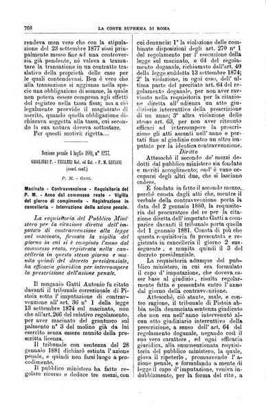 La Corte suprema di Roma raccolta periodica delle sentenze della Corte di cassazione di Roma