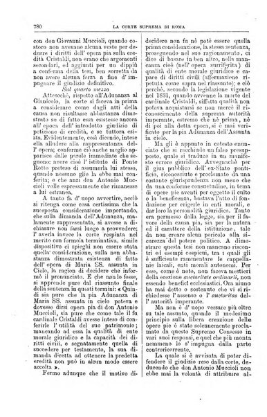 La Corte suprema di Roma raccolta periodica delle sentenze della Corte di cassazione di Roma