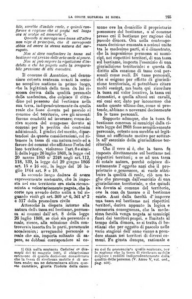 La Corte suprema di Roma raccolta periodica delle sentenze della Corte di cassazione di Roma