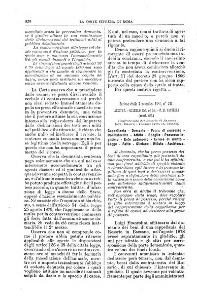 La Corte suprema di Roma raccolta periodica delle sentenze della Corte di cassazione di Roma