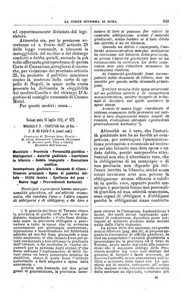 La Corte suprema di Roma raccolta periodica delle sentenze della Corte di cassazione di Roma