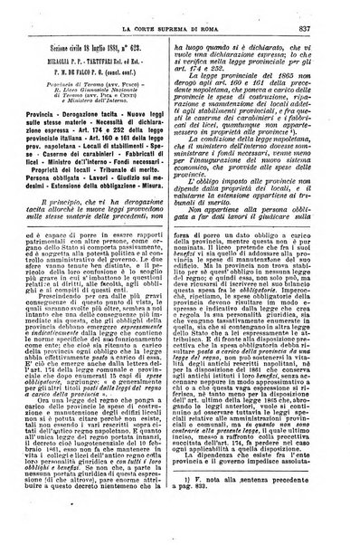 La Corte suprema di Roma raccolta periodica delle sentenze della Corte di cassazione di Roma