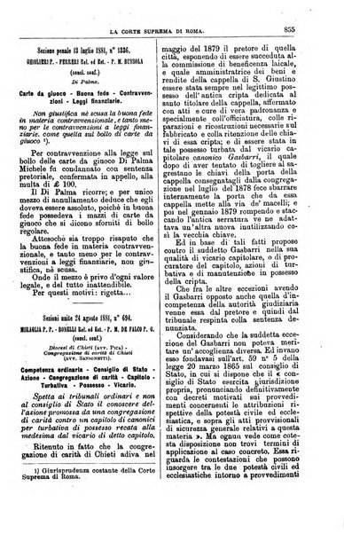 La Corte suprema di Roma raccolta periodica delle sentenze della Corte di cassazione di Roma