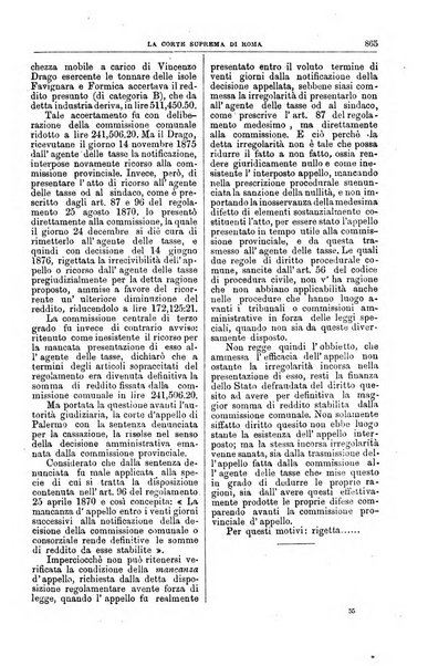 La Corte suprema di Roma raccolta periodica delle sentenze della Corte di cassazione di Roma