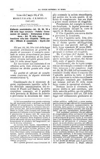 La Corte suprema di Roma raccolta periodica delle sentenze della Corte di cassazione di Roma