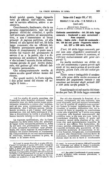 La Corte suprema di Roma raccolta periodica delle sentenze della Corte di cassazione di Roma