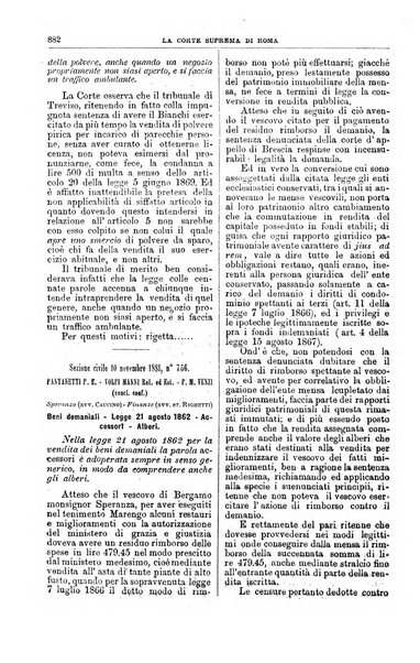 La Corte suprema di Roma raccolta periodica delle sentenze della Corte di cassazione di Roma