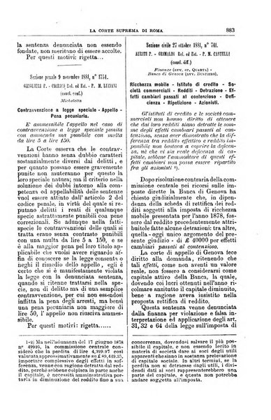 La Corte suprema di Roma raccolta periodica delle sentenze della Corte di cassazione di Roma