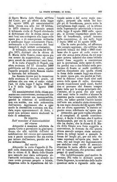 La Corte suprema di Roma raccolta periodica delle sentenze della Corte di cassazione di Roma