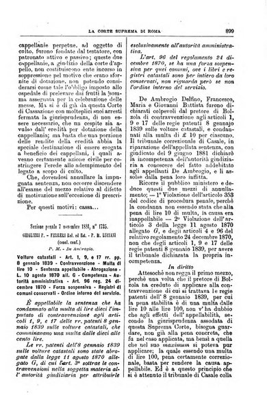 La Corte suprema di Roma raccolta periodica delle sentenze della Corte di cassazione di Roma