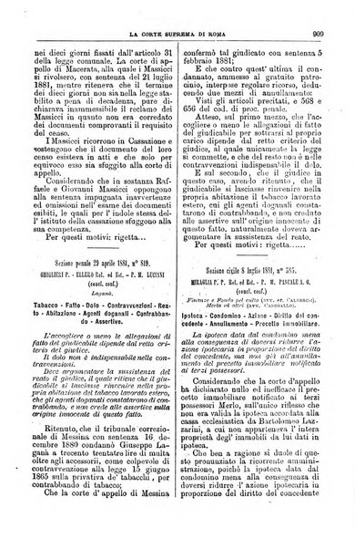 La Corte suprema di Roma raccolta periodica delle sentenze della Corte di cassazione di Roma