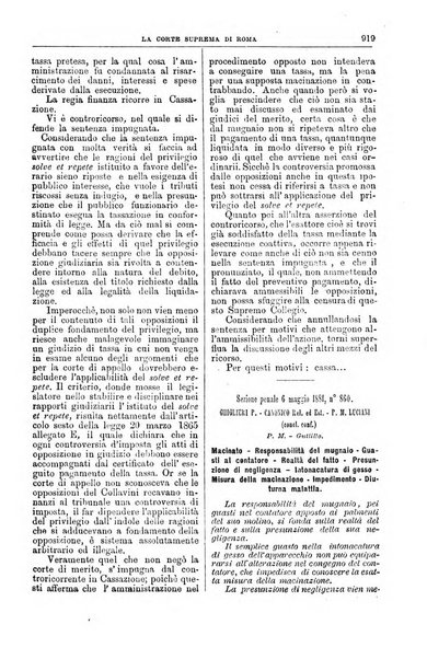 La Corte suprema di Roma raccolta periodica delle sentenze della Corte di cassazione di Roma