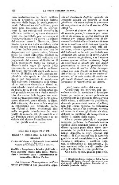 La Corte suprema di Roma raccolta periodica delle sentenze della Corte di cassazione di Roma