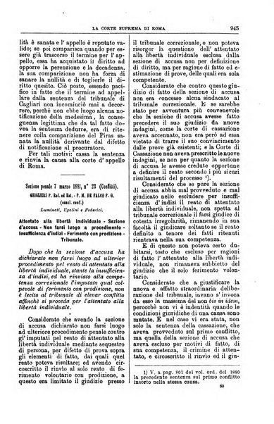 La Corte suprema di Roma raccolta periodica delle sentenze della Corte di cassazione di Roma