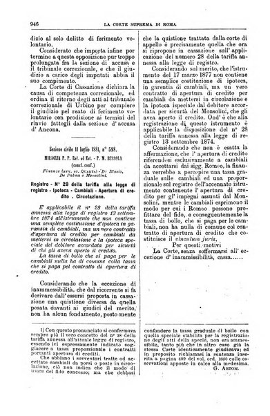 La Corte suprema di Roma raccolta periodica delle sentenze della Corte di cassazione di Roma