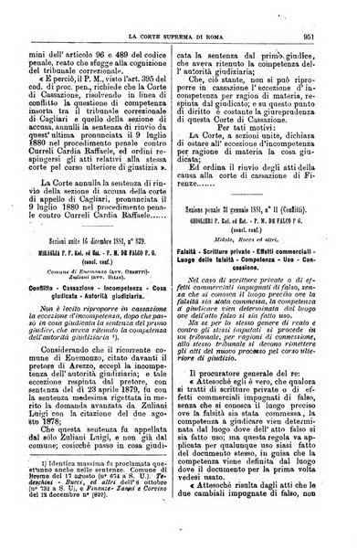 La Corte suprema di Roma raccolta periodica delle sentenze della Corte di cassazione di Roma