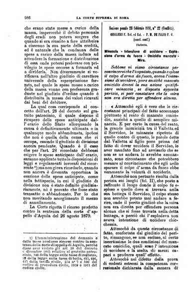 La Corte suprema di Roma raccolta periodica delle sentenze della Corte di cassazione di Roma