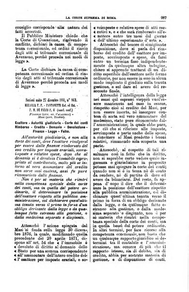 La Corte suprema di Roma raccolta periodica delle sentenze della Corte di cassazione di Roma