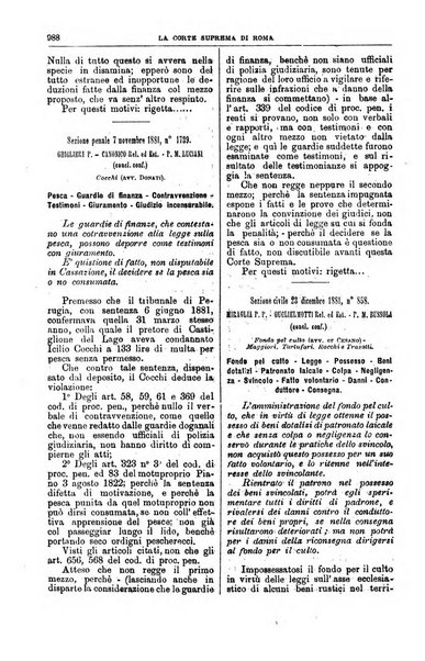 La Corte suprema di Roma raccolta periodica delle sentenze della Corte di cassazione di Roma