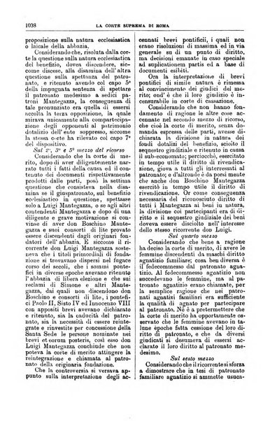 La Corte suprema di Roma raccolta periodica delle sentenze della Corte di cassazione di Roma