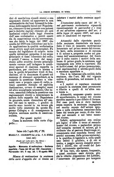 La Corte suprema di Roma raccolta periodica delle sentenze della Corte di cassazione di Roma