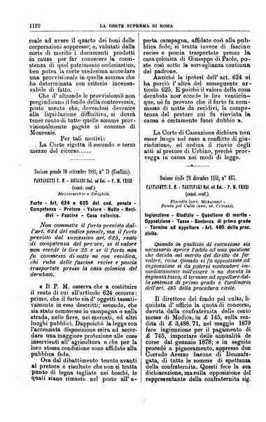 La Corte suprema di Roma raccolta periodica delle sentenze della Corte di cassazione di Roma