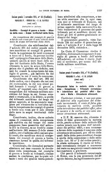 La Corte suprema di Roma raccolta periodica delle sentenze della Corte di cassazione di Roma