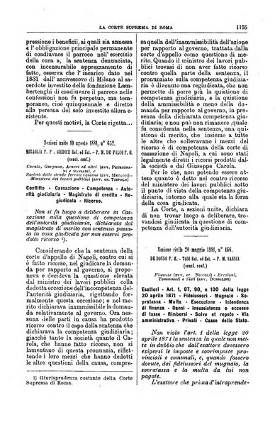 La Corte suprema di Roma raccolta periodica delle sentenze della Corte di cassazione di Roma