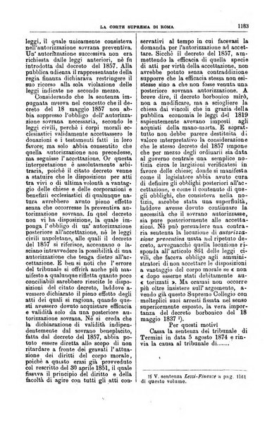 La Corte suprema di Roma raccolta periodica delle sentenze della Corte di cassazione di Roma