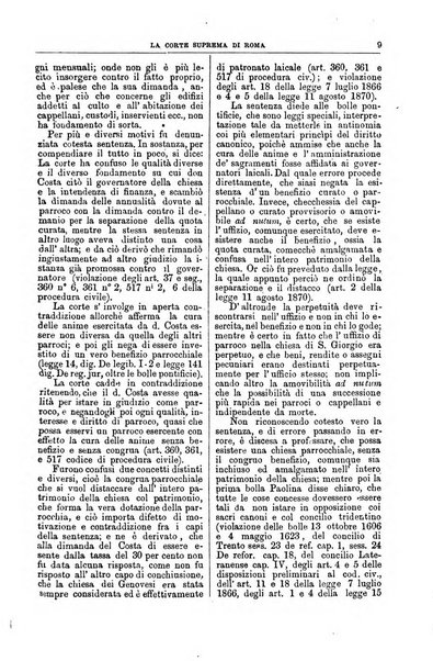 La Corte suprema di Roma raccolta periodica delle sentenze della Corte di cassazione di Roma