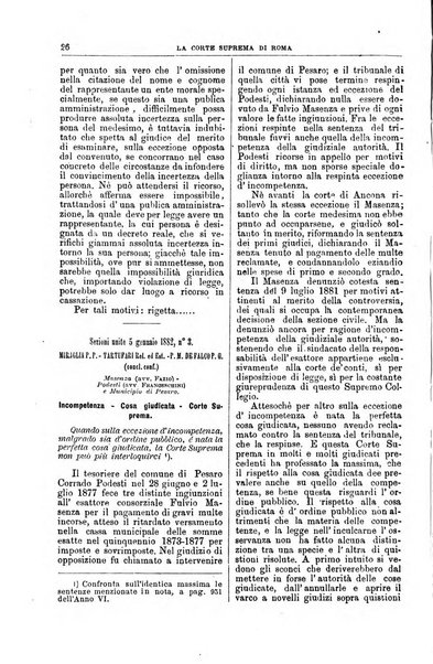 La Corte suprema di Roma raccolta periodica delle sentenze della Corte di cassazione di Roma