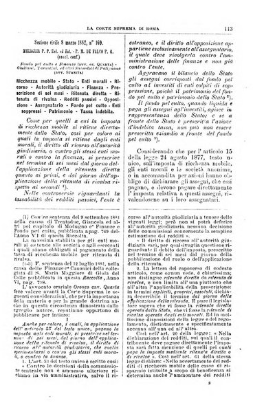 La Corte suprema di Roma raccolta periodica delle sentenze della Corte di cassazione di Roma