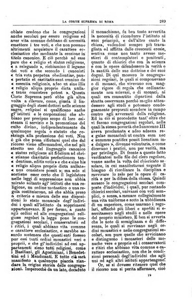 La Corte suprema di Roma raccolta periodica delle sentenze della Corte di cassazione di Roma