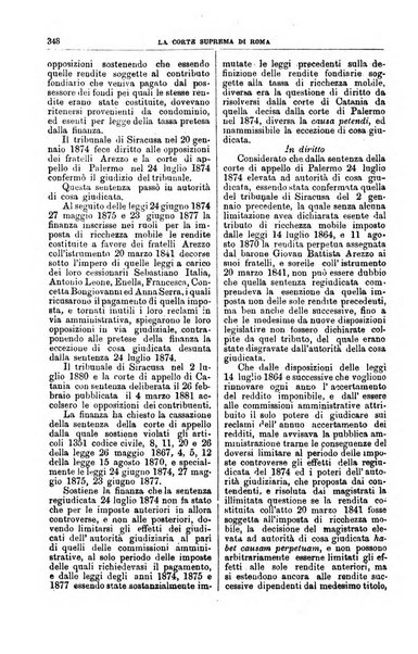 La Corte suprema di Roma raccolta periodica delle sentenze della Corte di cassazione di Roma