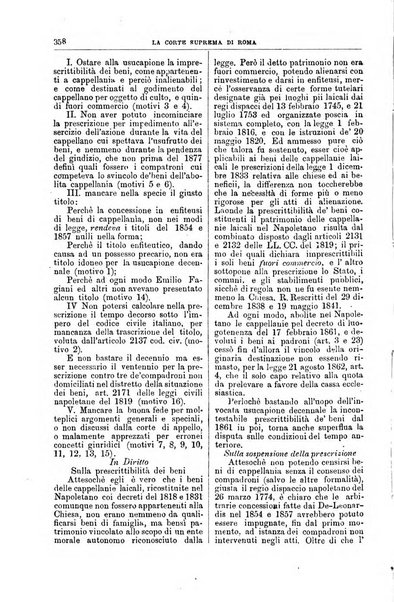 La Corte suprema di Roma raccolta periodica delle sentenze della Corte di cassazione di Roma