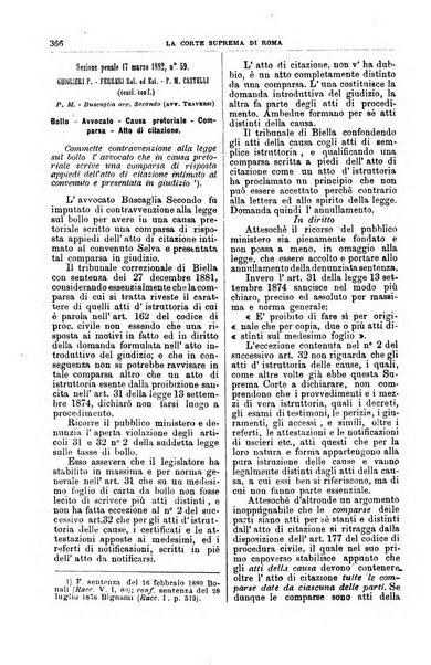 La Corte suprema di Roma raccolta periodica delle sentenze della Corte di cassazione di Roma