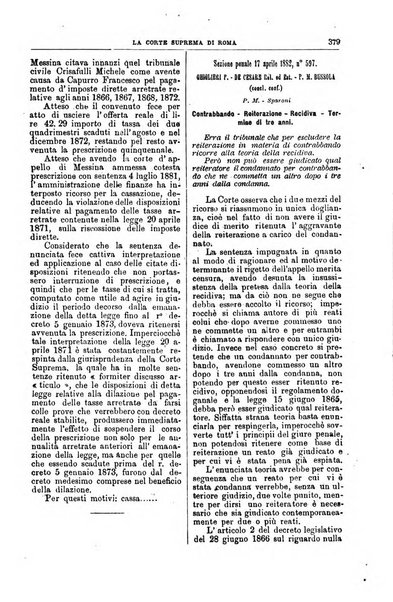 La Corte suprema di Roma raccolta periodica delle sentenze della Corte di cassazione di Roma